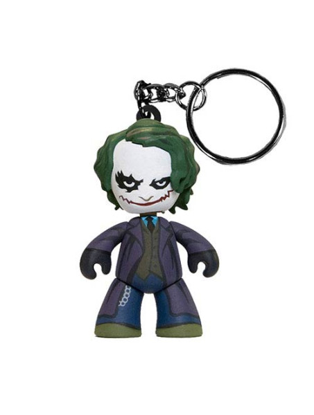 Лицензионный брелок Темный рыцарь – Виниловый Джокер, Batman The Dark Knight Joker Mini Mez-Itz Vinyl Figure Key Chain Mezco Toyz